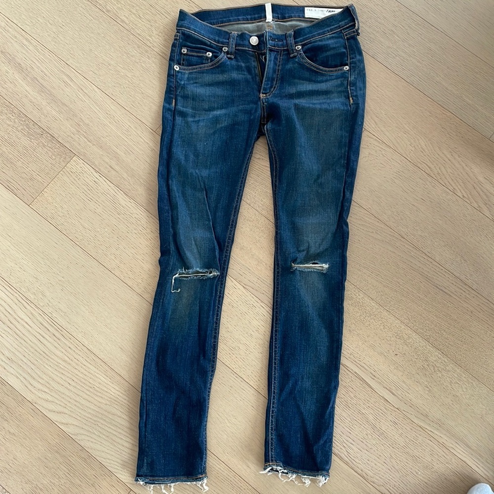 Rag & bone capri jeans - slit on knee